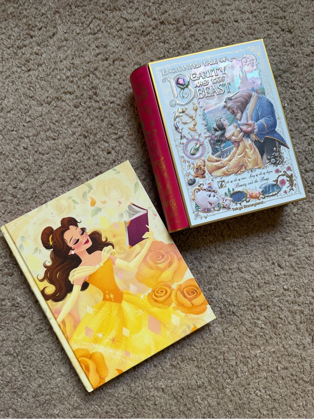 Disney Beauty and the Beast Yellow & Pink Hardcover Journals
